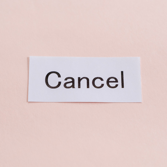 予約のキャンセル
