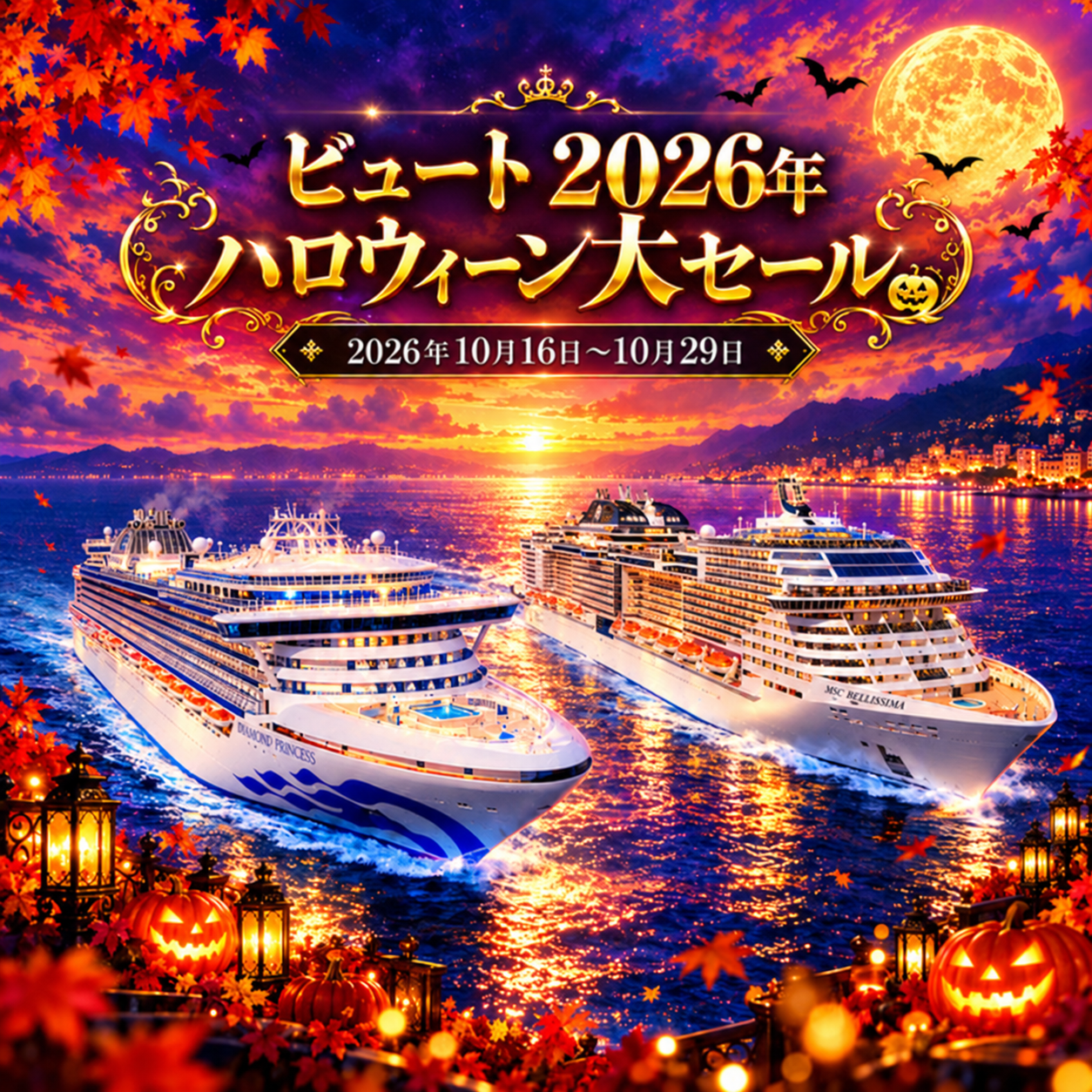 Trick or Cruise!ビュート2026年ハロウィン大セール!